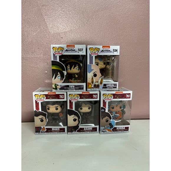 Funko Other - Funko Pop Avatar Last Airbender Legend of Korra Lot Aang Toph Korra Asami Mako